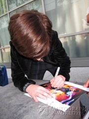 signing photo