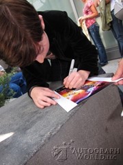 signing photo