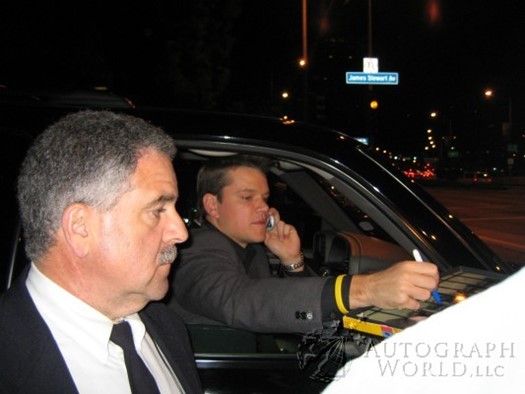 Matt Damon autograph