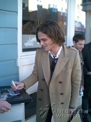 signing photo