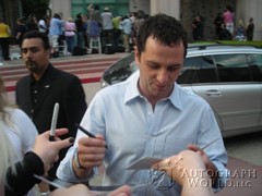 signing photo