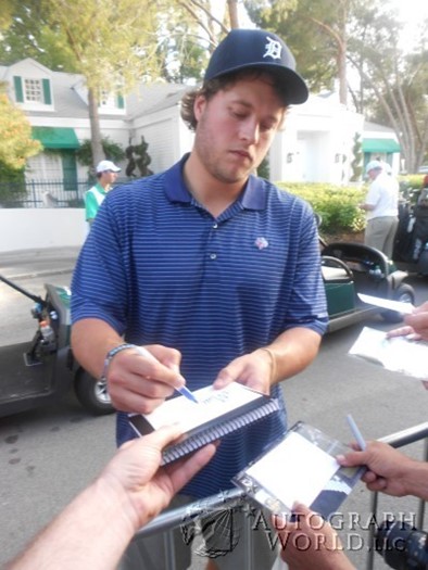 Matthew Stafford autograph