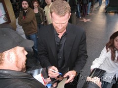 signing photo
