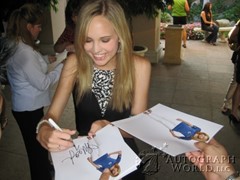 signing photo
