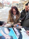 Megan Mullally signing proof