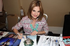 signing photo