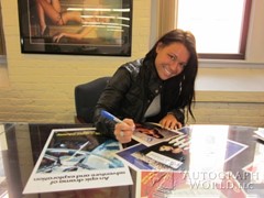 signing photo