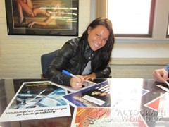 signing photo