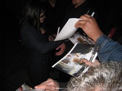 signing photo