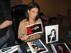 signing photo