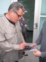 signing photo