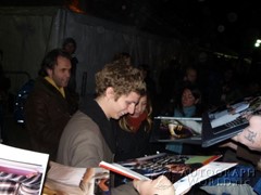 signing photo