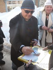 signing photo