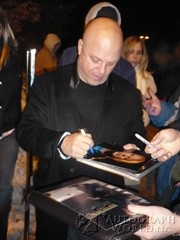 signing photo