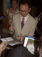 signing photo