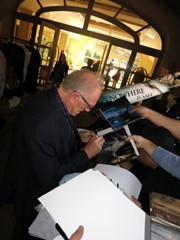 signing photo