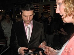 signing photo