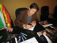 signing photo