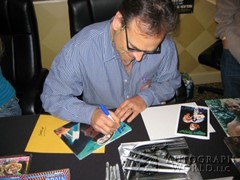 signing photo