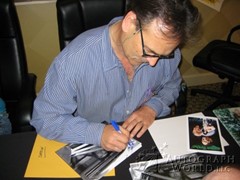 signing photo