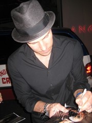 signing photo