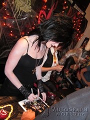 signing photo