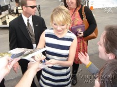 signing photo