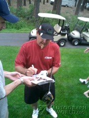 signing photo