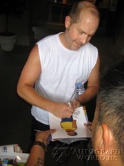 signing photo
