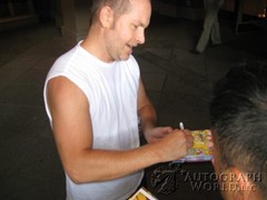 signing photo
