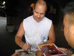 signing photo