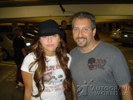 Miley Cyrus autograph