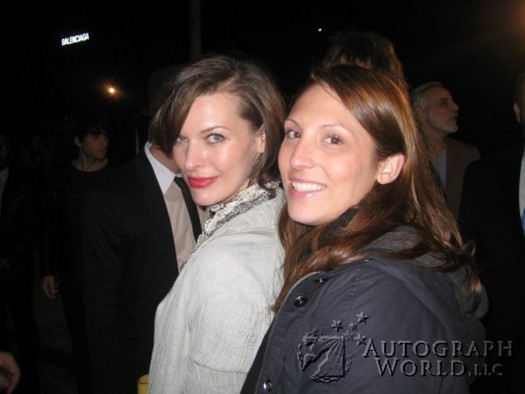 Milla Jovovich autograph