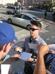 signing photo
