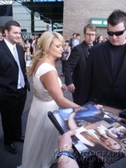 signing photo