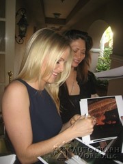 signing photo