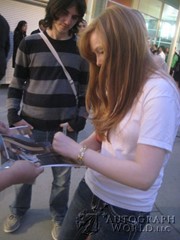 signing photo