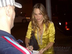 signing photo