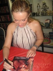 signing photo