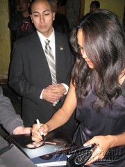 signing photo