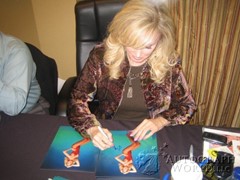 signing photo