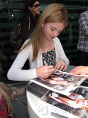 signing photo