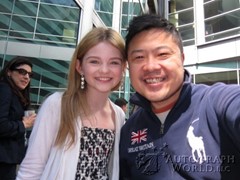 signing photo