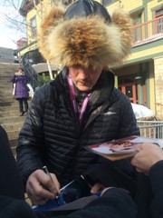 signing photo