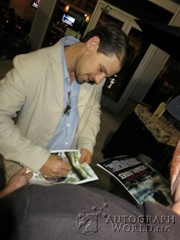 signing photo