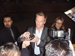 signing photo