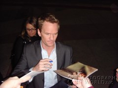 signing photo