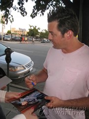 signing photo