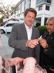 signing photo
