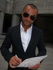signing photo
